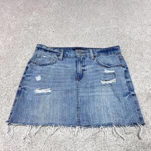 Aeropostale Skirt Women’s Blue Distressed Pockets Size 4